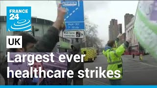 Great Britain: Largest ever healthcare strikes over pay dispute • FRANCE 24 English
