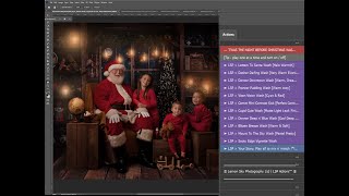 Editing Santa and Christmas Mini Photo in Photoshop - Video Tutorial 3 Christmas Magic Photoshop screenshot 2
