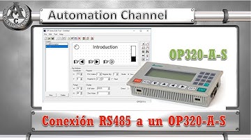 Conexión a un PLC con RS485 a un OP320-A-S - En Español