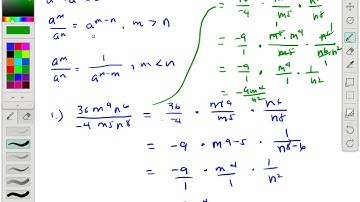LEX07 Laws of Exponents - Quotient Rule Worked Examples Part 2