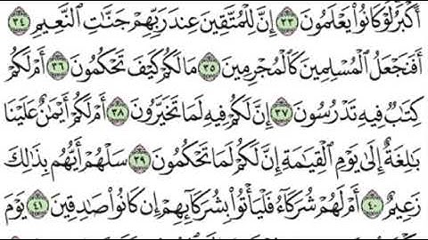 سورة القلم من ٣٤-٤٣ ماهر المعقيلي