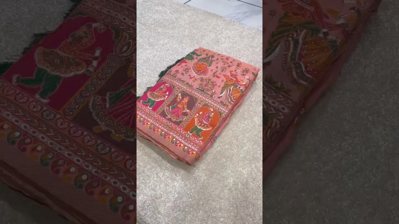 Pashmina Kashmiri Woven Border Saree