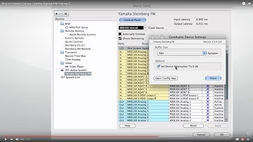 How to Connect Cubase | Getting Started with Cubase 7