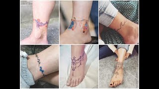 50 Gorgeous Ankle Bracelet Tattoo Design Ideas