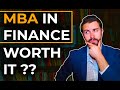 Mba in finance  is this specialization worth it