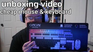 chonchow unboxing keyboard and mouse combo ~ is it worth it?