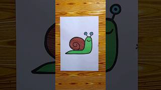 Snail easy drawing #viral #ytshorts #shorts #snail #ghongha #octopi #shell #art @learntomakewithsam