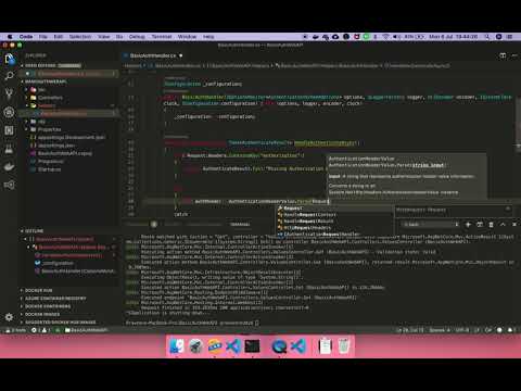 Basic Authentication for WebAPI with .Net Core using Visual Studio Code