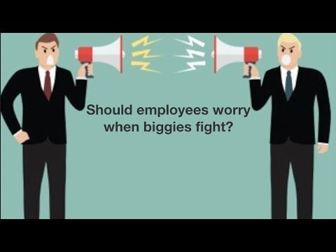 Should employees worry when biggies fight?