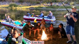 CAMP #5 DAY 2 FISHING & HAVING FUN AT THE RIVER | Cooking with Rona |#polytubers