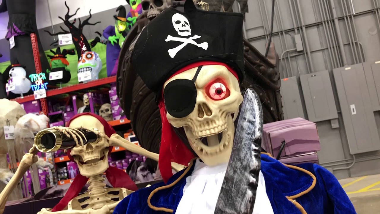 Animated Pirate Skeletons - Home Depot Halloween 2019 