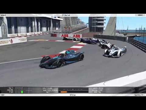 Видео: rFactor2 обзор свежего платного контента Formula E 2019 и трасса Monaco