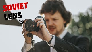 I shot my wedding on a SOVIET lens!