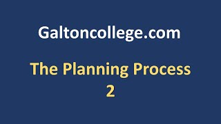 The Planning Process 2