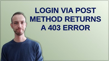 Drupal: Login via POST method returns a 403 error
