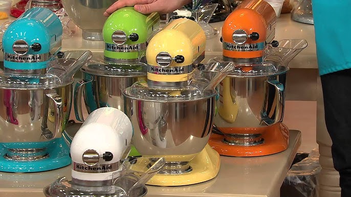 KitchenAid 6-qt 575 Watt Glass Bowl Lift Stand Mixer w/ Flex Edge & Recipes  on QVC 