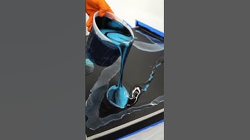 Epic Epoxy Transformation: Blue & Black Countertops 🔥