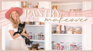 PANTRY MAKEOVER | organizing, making labels, & adding some color! ✨