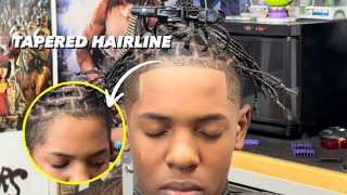 How to do a Tapered Hairline for Braids