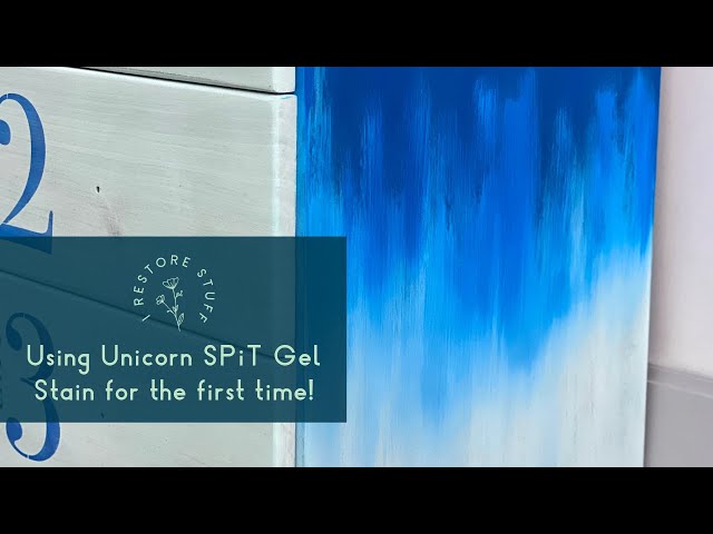 Unicorn Spit Round Sunset Design, Unicorn Spit Project Idea, Beautiful  Colored Wood Stain 