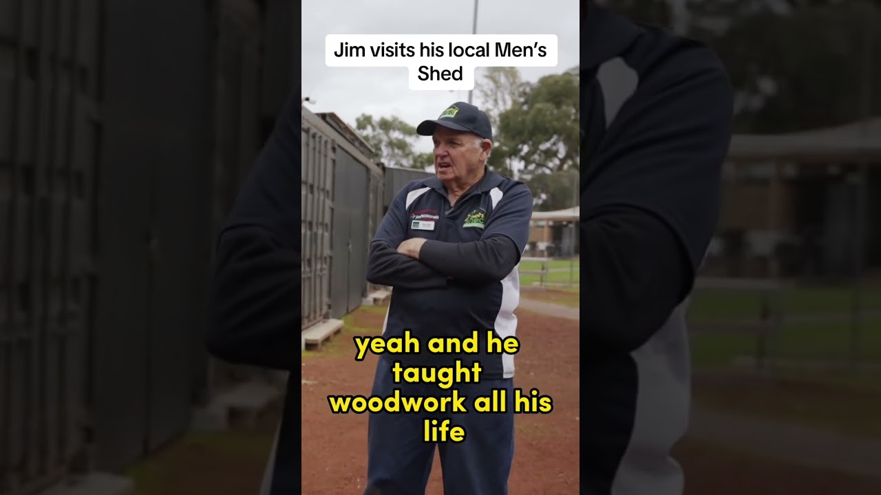 Jim visits the Men’s Shed #jimsgroup #mentalhealth #community