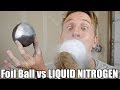 Japanese Foil Ball VS Liquid Nitrogen   What will happen?