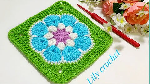 Learn to Crochet African Flower Granny Square