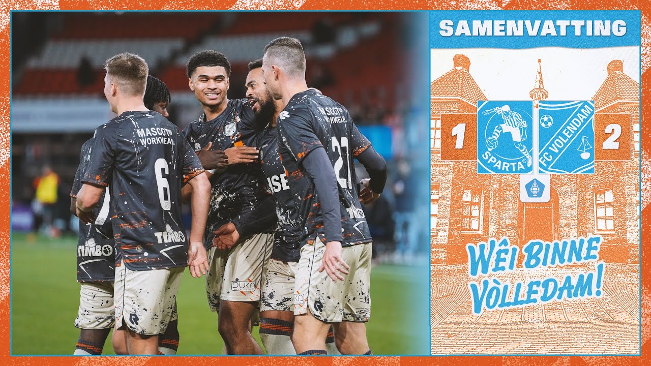 🥰 KWARTFINALIST na goal in EXTREMIS | Samenvatting Sparta Rotterdam - FC Volendam: 1 - 2 (2025-2026)