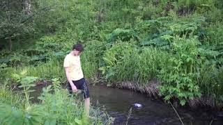 Измеряем скорость течения ручья