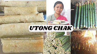 Utong chak hauba /sunga pitha/ Sticky bamboo rice/ Manipuri food/Manipuri recipe/ Mathel the recipe