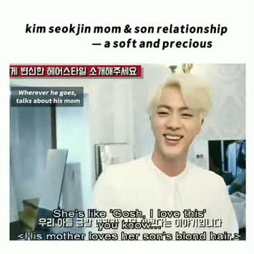 Seokjin Is Mommy's Boy 💜 | BTS Jin Talking About His Mom