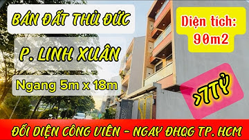 Bán đất Thủ Đức| Đối diện công viên mát mẻ| Mặt tiền Khu tái định cư Linh Xuân| Đường Suối Nhum