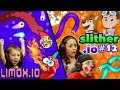 WHO'S RUSTY?? Slither.io vs. Limax.io (Another copycat or better?) w/ FGTEEV DUDDY, Lex & Chase!