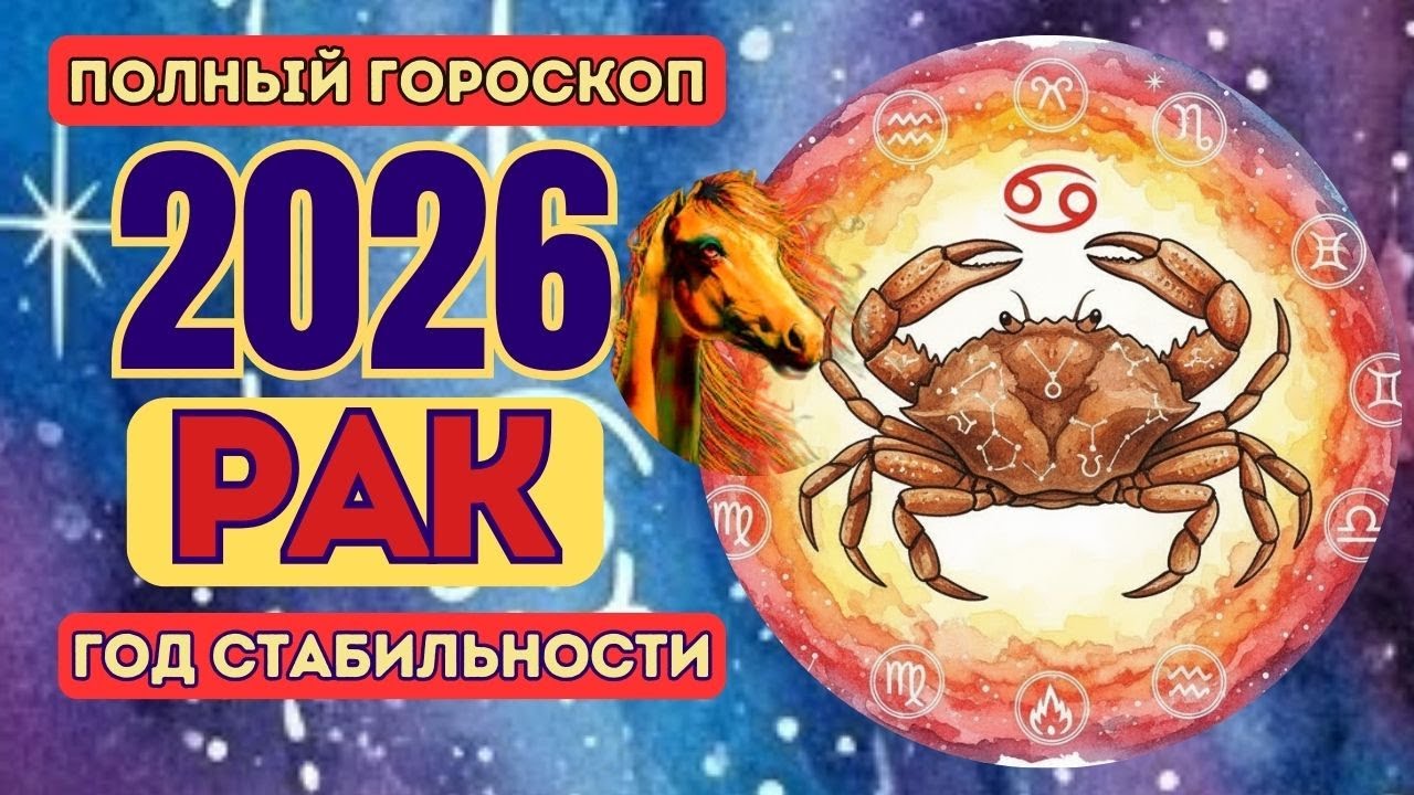 РАК 2026 — ПЕРИОД РОСТА И СТАБИЛЬНОСТИ, ДЕНЕГ И УКРЕПЛЕНИЯ ЖИЗНИ | ГЛАВНЫЕ ПЕРЕМЕНЫ