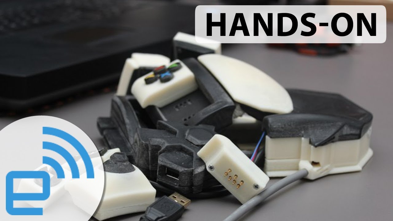 Sinister gamepad prototype hands-on at CES 2014 | Engadget - YouTube