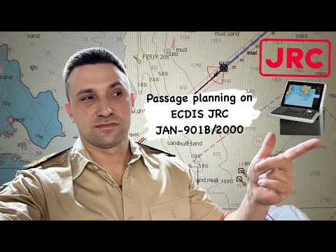 PASSAGE PLANNING ON ECDIS JRC JAN-901B/2000. HOW TO CREATE THE ROUTE ON ECDIS JRC