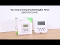 Bnlink two channel dual outlet digital timer bnd60 su105