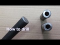 How to drill centered hole in a rod - Homemade idea