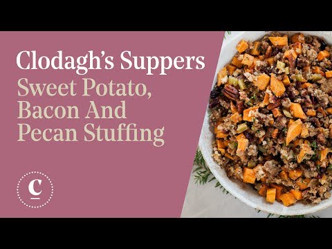 SWEET POTATO, BACON AND PECAN STUFFING