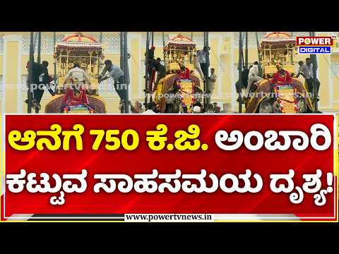 Mysuru Dasara Jumboo Savari 2026: ಆನೆಗೆ 750 ಕೆ.ಜಿ. ಅಂಬಾರಿ ಕಟ್ಟುವ ಸಾಹಸಮಯ ದೃಶ್ಯ!