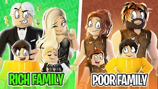 RICH FAMILY vs POOR FAMILY in Roblox BROOKHAVEN RP!