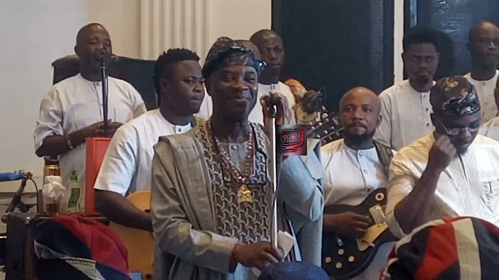 K1 DE ULTIMATE PRAISE CELEBRANT ENGR ELIAS OLARIBIGBE AT 60TH YEARS BIRTHDAY AND WIFE, CHILDREN.