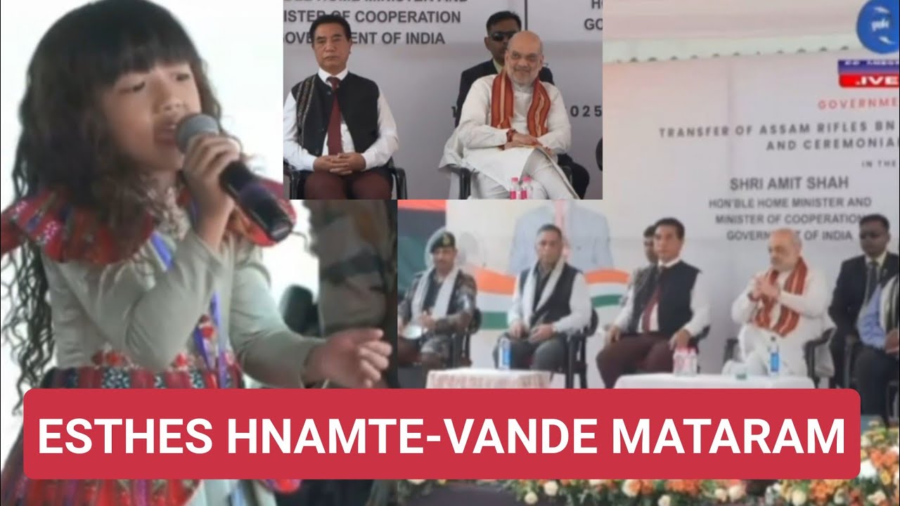 Minister rual hma ah Esther Hnamte azâi Pu Amit Shah pawn thiam ati hle🤗🤗🤗