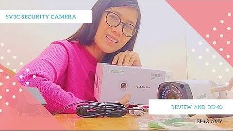 SV3C WiFi security camera review
