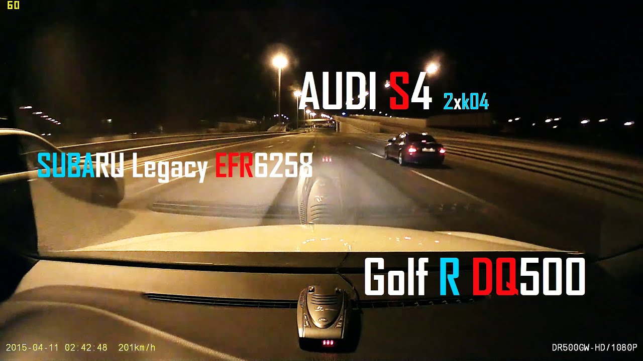 Golf R St2+ vs  vs Audi S4 k04x2 vs Subaru Legacy EFR 6258 vs Megane RS St2