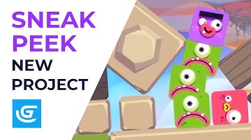 Project Sneak Peek - SquareMojis - Made with GDevelop Physics Engine