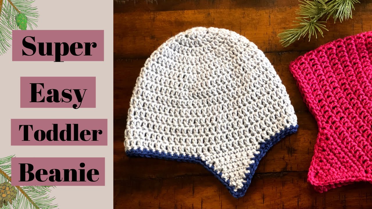 How to Crochet the Easiest Hat Ever / Beanie/ Toddler Size/ For
