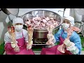Korean Soup Factory That Boils Beef Leg Bones in Bulk. 'Gomtang' Mass Production Process