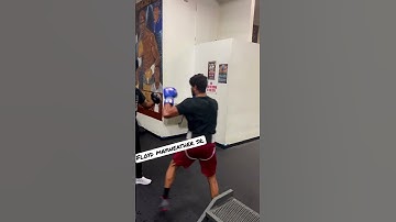 Floyd mayweather sr. Mitt work with Saad Khan @saadprincekhan