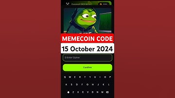 Memes Daliy Memecoin Cipher Code | 15 October Memecoin Cipher Code today | #memes #coins #airdrop